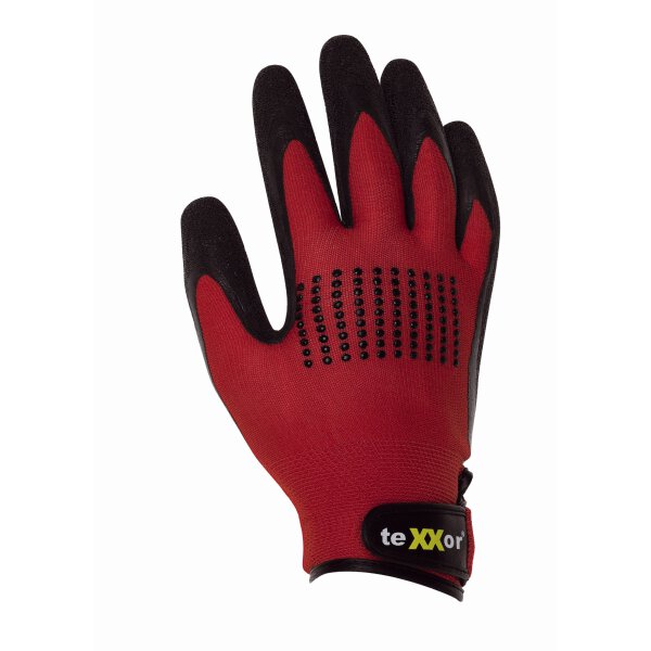Texxor Montage Handschuhe Latex Beschichtet 12 Paar