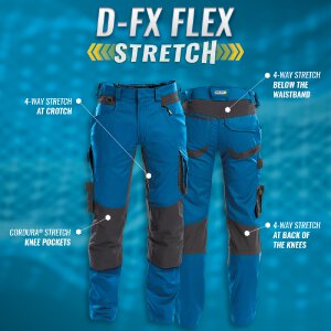 Dassy Arbeitshose Dynax Stretch mit Kniepolstertaschen