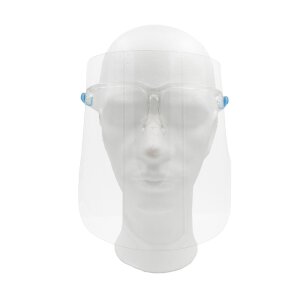 Unitex Gesichtsschutz Visier klar mit Brille